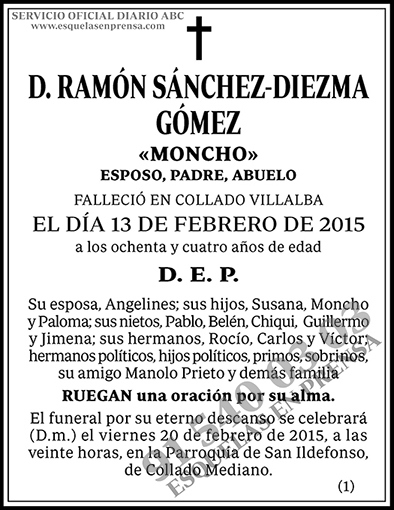 Ramón Sánchez-Diezma Gómez